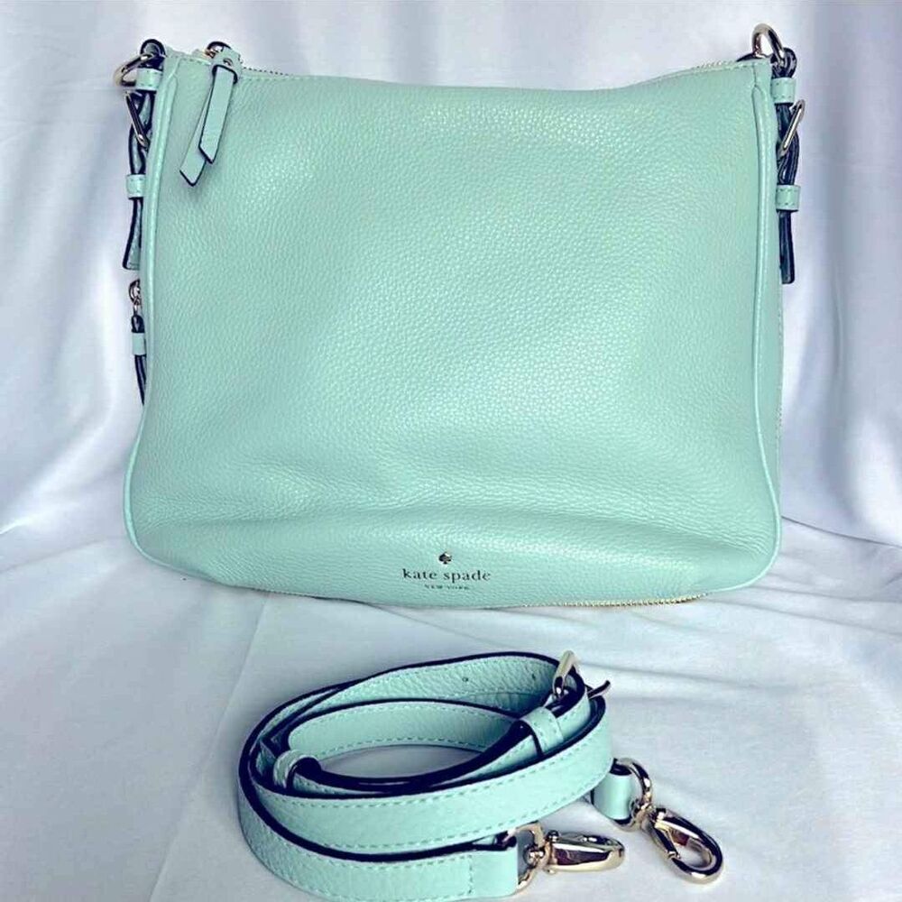 NEW Kate Spade Cobble Hill Ella Grace Tiffany Blue Crossbody Bag Purse Handbag